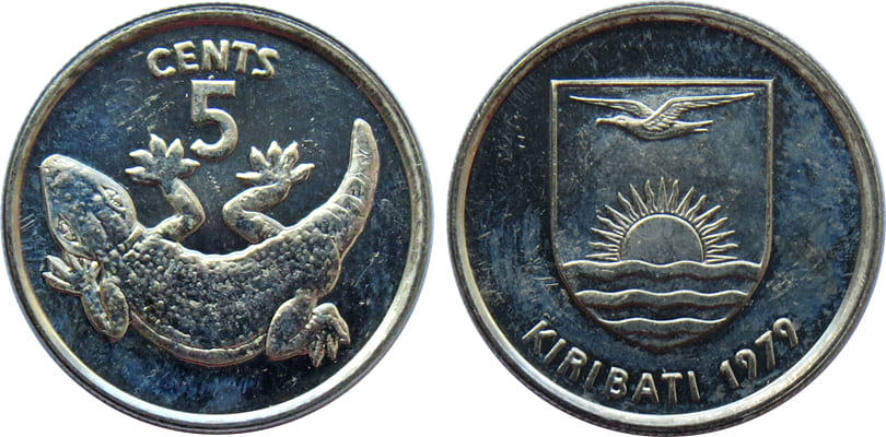 5 центов, Карибати, 1979. 5 центов, Карибати, 1979.