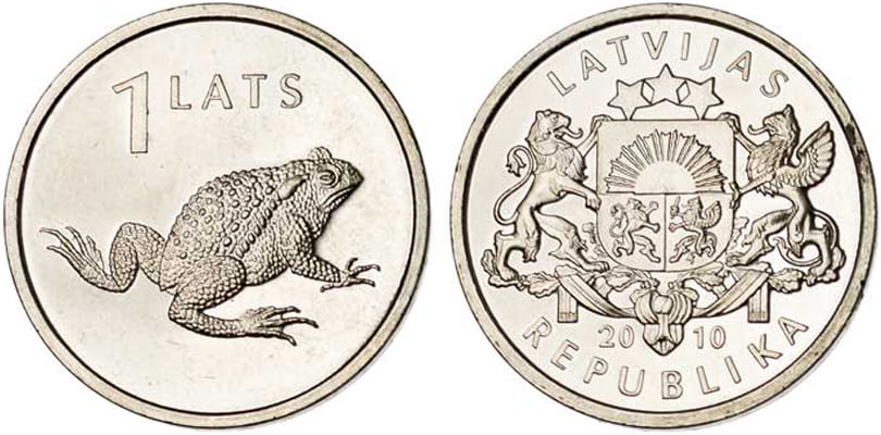 1 лат Латвии 2010 1 лат Латвии 2010