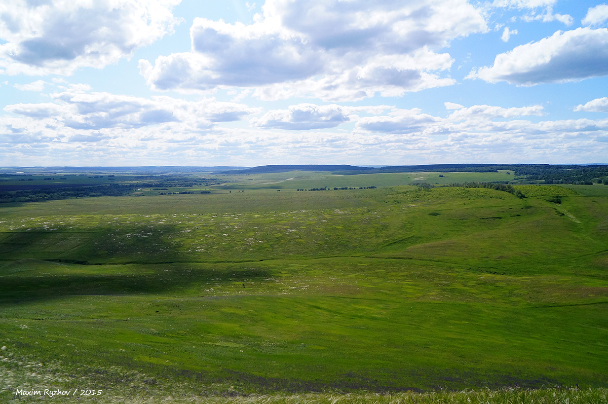 Вид с горы Высокая в Самарской области