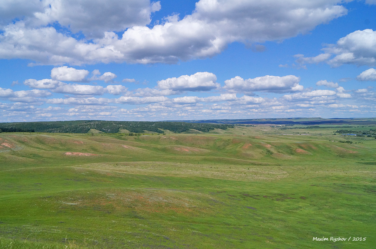 Вид с горы Высокая в Самарской области