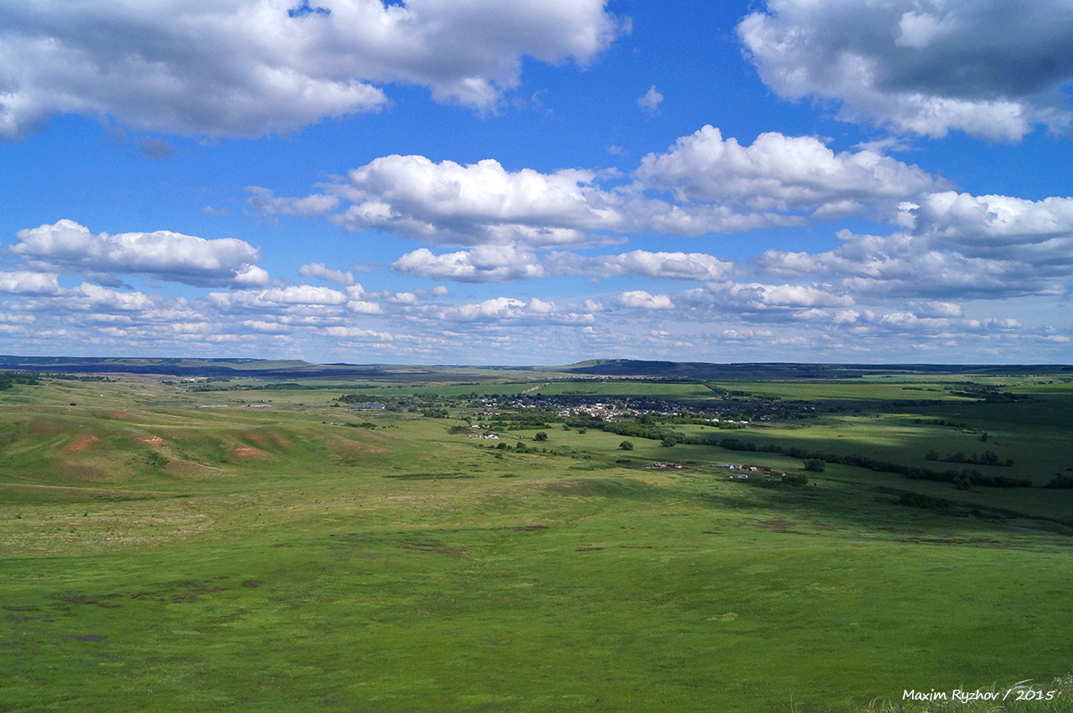 Вид с горы Высокая в Самарской области
