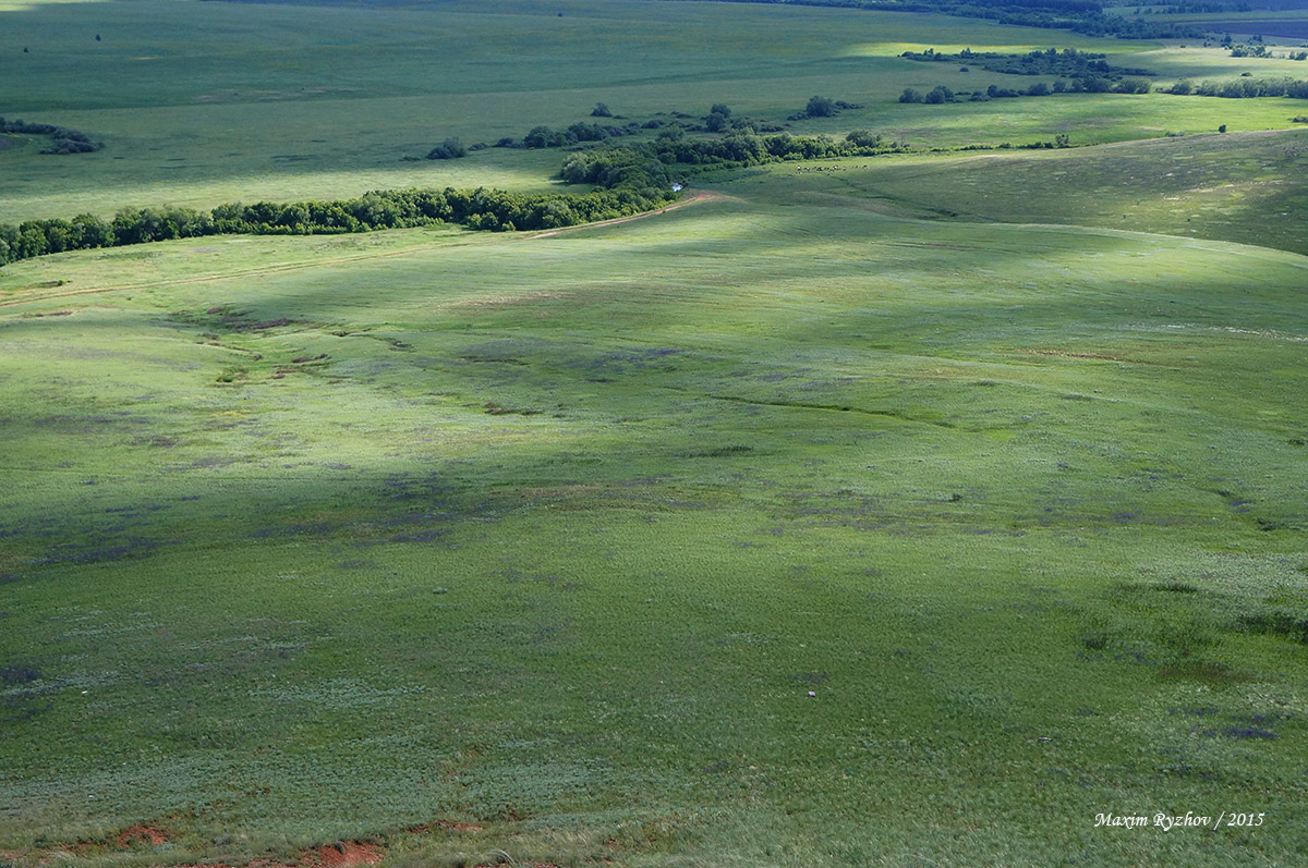 Вид с горы Высокая в Самарской области