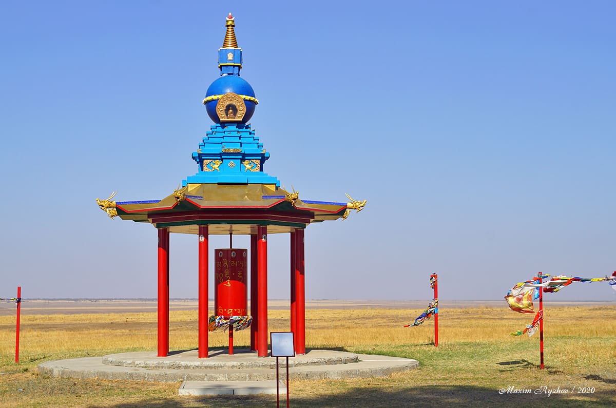 Одинокий тополь / Калмыкия